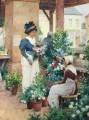 The Flower Shop Alfred Glendening JR women impressionism